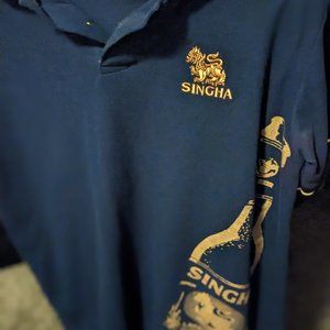 Singha Beer Collared Shirt